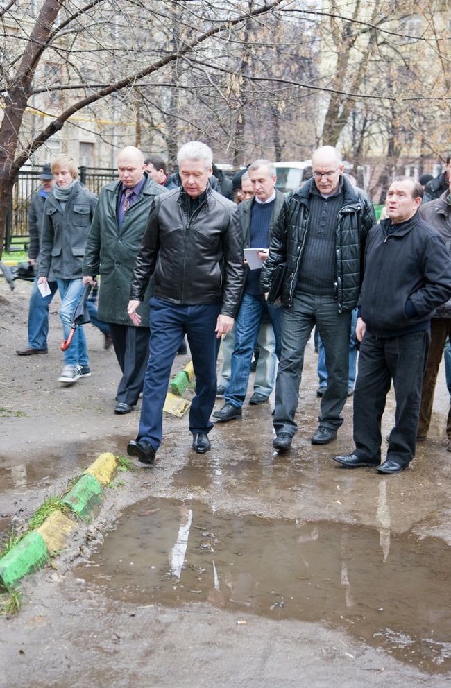 Мэр Москвы Сергей Собянин посетил несколько дворов района Северного административного округа. Архив