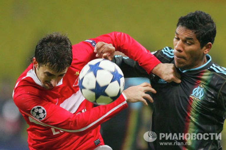 Игровой момент матча Спартак - Олимпик Игровой момент матча Спартак - Олимпик