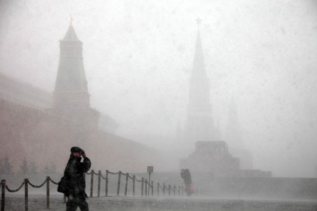 На Красной площади в Москве. Архив