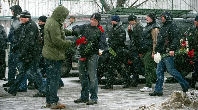 Похороны болельщика Спартака Егора Свиридова Похороны болельщика Спартака Егора Свиридова