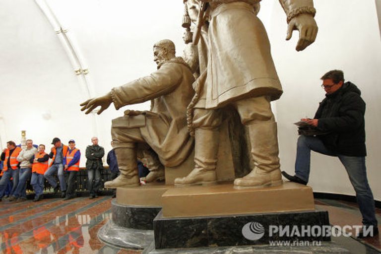 Открытие перехода на станции метро Белорусская в Москве Открытие перехода на станции метро Белорусская в Москве
