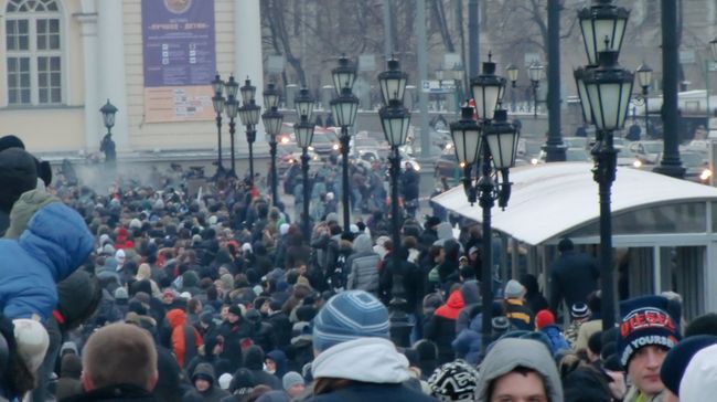 Акция футбольных фанатов в Москве Акция футбольных фанатов в Москве