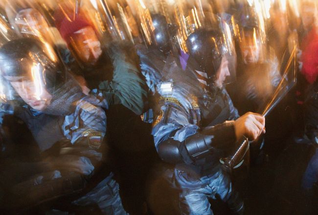 Митинг, организованный Левым фронтом и движением Солидарность