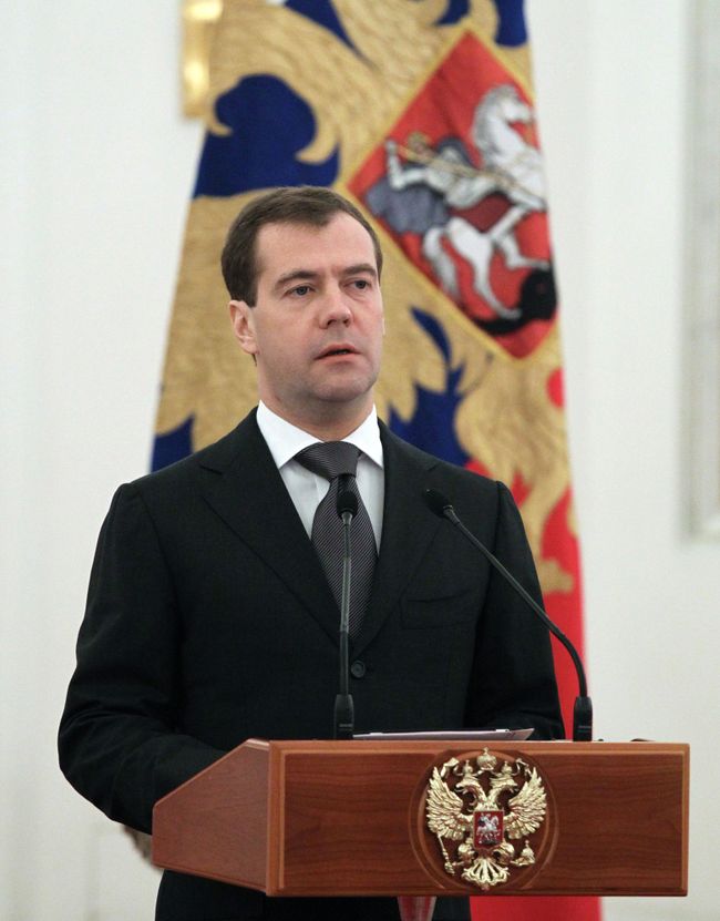Президент РФ Дмитрий Медведев. Архив