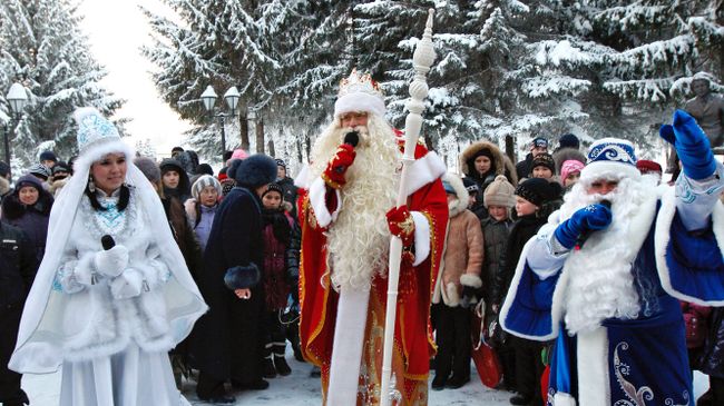 Встреча Кыш Бабая и Деда Мороза в Татарстане Встреча Кыш Бабая и Деда Мороза в Татарстане