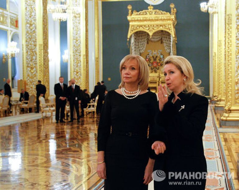 Супруги президентов России и Латвии Светлана и Лилита Супруги президентов России и Латвии Светлана и Лилита