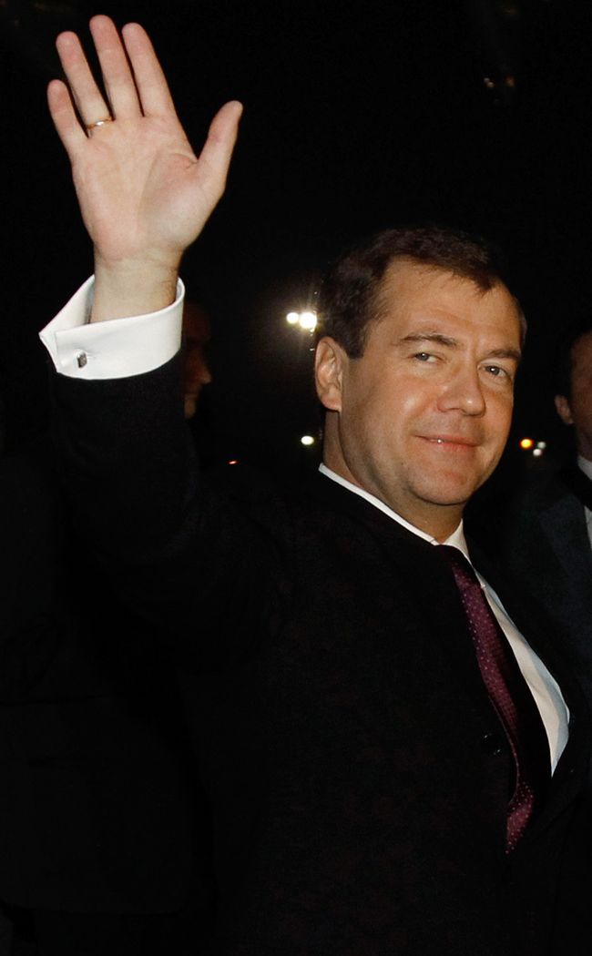 Президент России Дмитрий Медведев в Индии