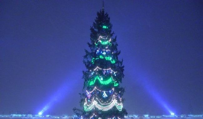 Санкт-Петербург украшен к Новому году