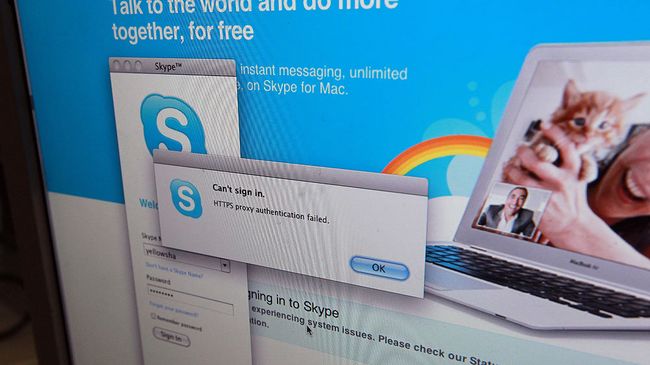 Сбой в работе Skype Сбой в работе Skype