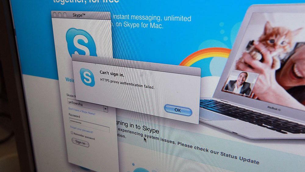 Сбой в работе Skype Сбой в работе Skype - РИА Новости, 1920, 28.02.2025