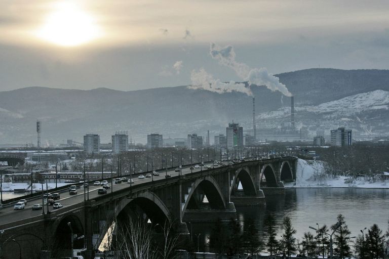 Мост через Енисей в г.Красноярске Мост через Енисей в г.Красноярске