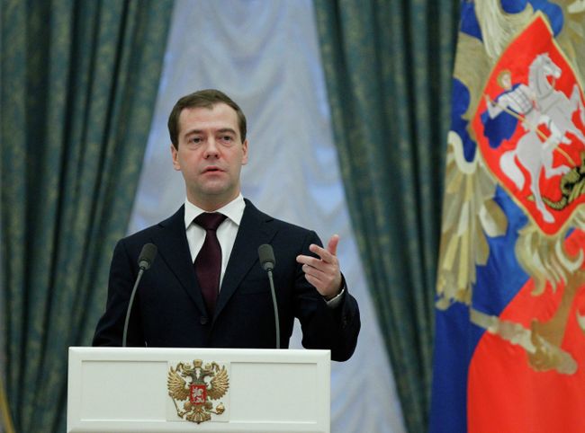 Президент РФ Дмитрий Медведев. Архив