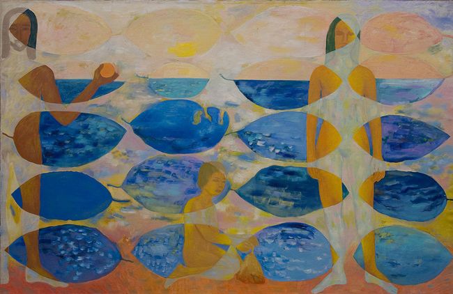 Екатерина Кудрявцева Воспоминания о море, 1996. Выставка Органика в Галерее на Солянке
