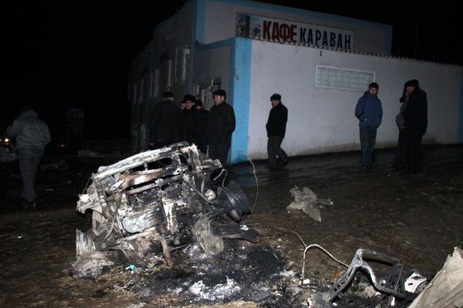 Взрыв у кафе в дагестанском городе Хасавюрт Взрыв у кафе в дагестанском городе Хасавюрт