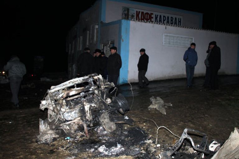 Взрыв у кафе в дагестанском городе Хасавюрт Взрыв у кафе в дагестанском городе Хасавюрт