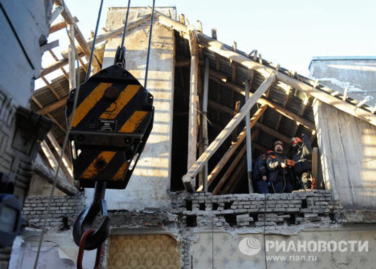 Частичное обрушение жилого дома в Ярославле Частичное обрушение жилого дома в Ярославле