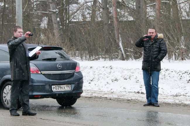 Следственный эксперимент на месте аварии на Рублево-Успенском шоссе Следственный эксперимент на месте аварии на Рублево-Успенском шоссе