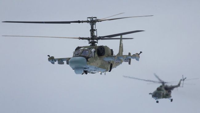 Полеты новых многоцелевых вертолетов Ка-52 Полеты новых многоцелевых вертолетов Ка-52