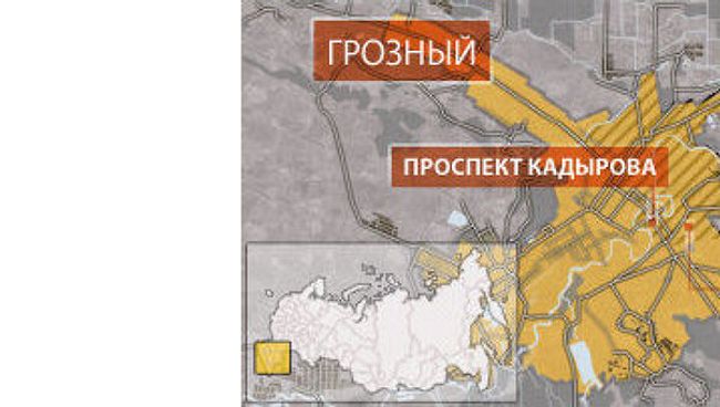Грозный. Карта Грозный. Карта
