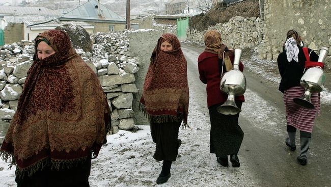 Высокогорное село Анди в Дагестане Высокогорное село Анди в Дагестане