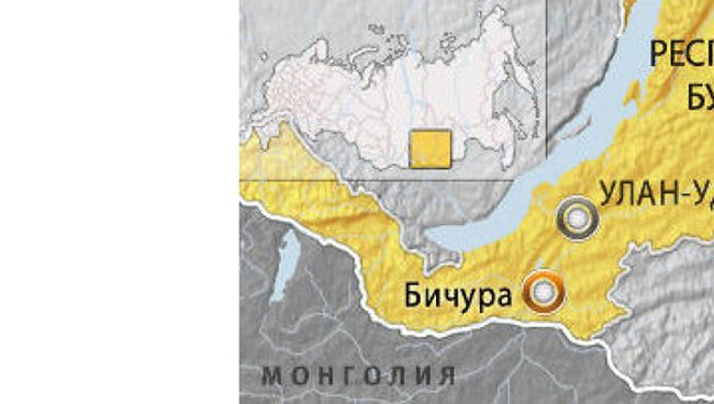 Республика Бурятия. Карта