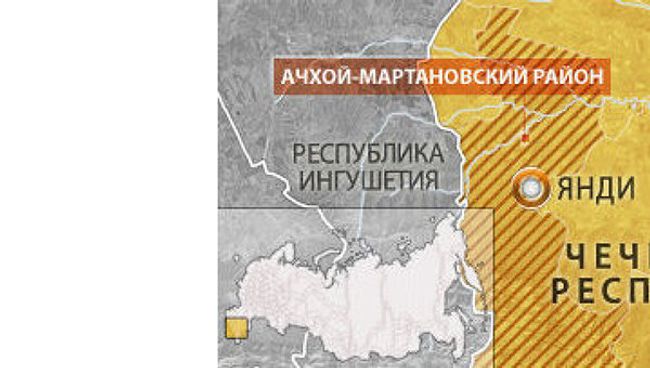 Ачхой-Мартановский районе. Карта