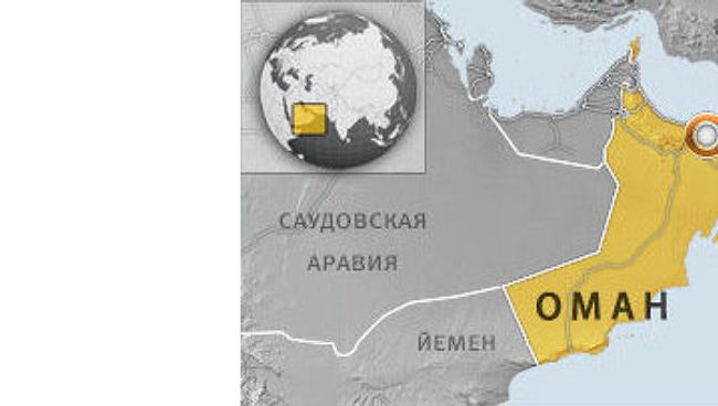 Султанат Оман. Карта