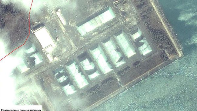 Спутниковая съемка последствий землетрясения в Японии