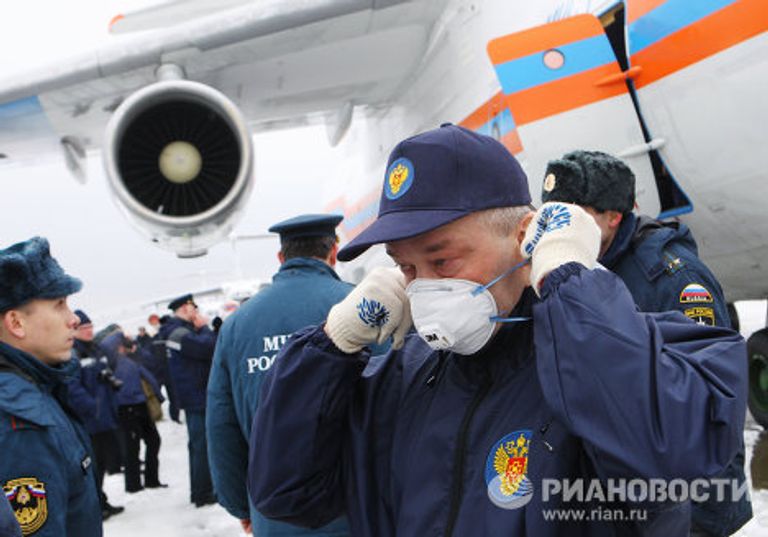 Встреча спасателей МЧС России из Японии на аэродроме Раменское Встреча спасателей МЧС России из Японии на аэродроме Раменское