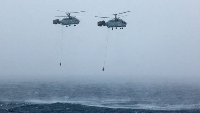 Противолодочные вертолеты Ка-27. Архивное фото