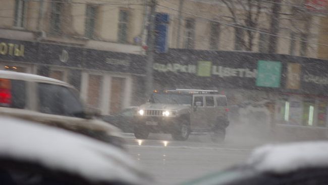 Снегопад в Москве 9 апреля 2011 года