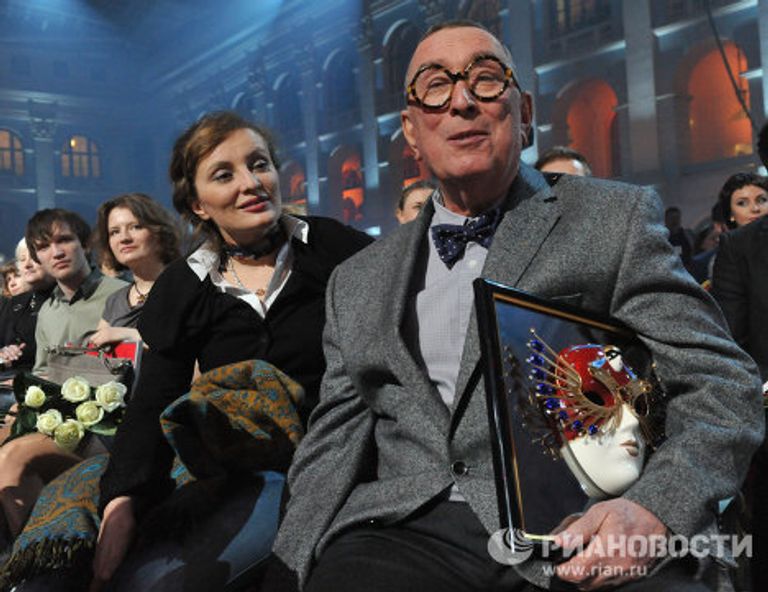 Сергей Бархин на торжественной церемонии вручения премии Золотая маска Сергей Бархин на торжественной церемонии вручения премии Золотая маска