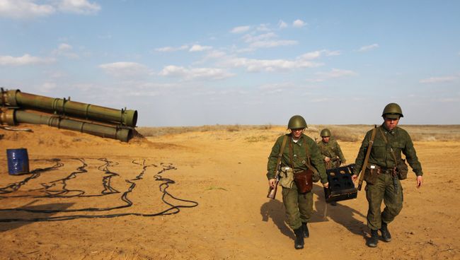 Крупномасштабные учения Военно-воздушных сил (ВВС) и войск противовоздушной обороны (ПВО) России, Белоруссии и Казахстана. Архивное фото