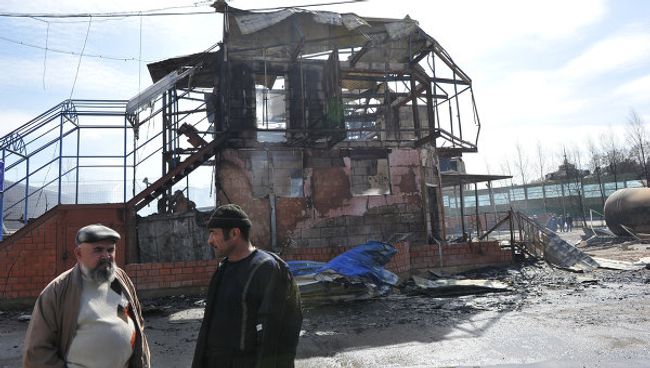 Пожар на газораспределительной станции в поселке Западный Одинцовского района