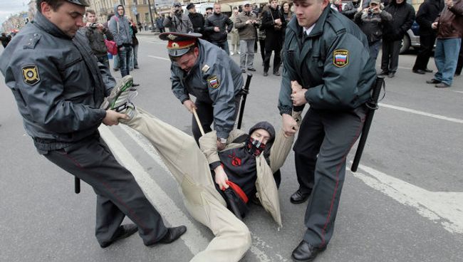 Первомайские демонстрации в Санкт-Петербурге