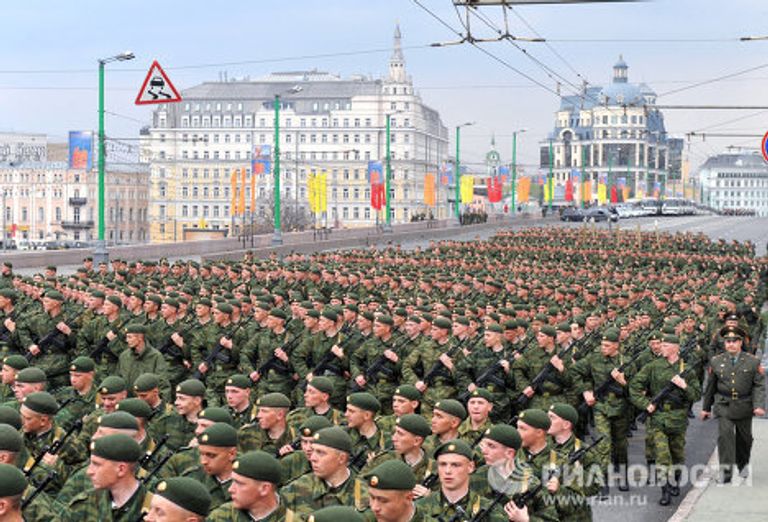 Репетиция парада Победы на Красной Площади Репетиция парада Победы на Красной Площади