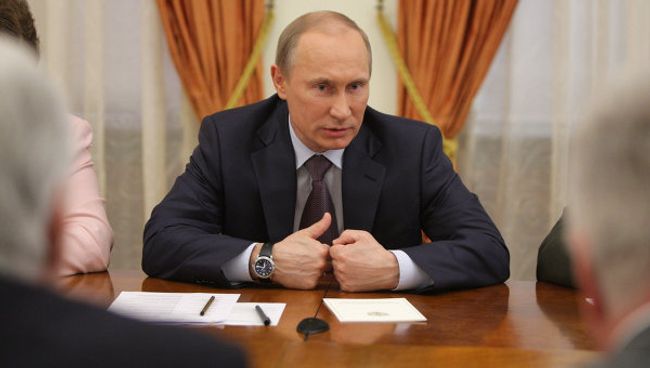Встреча Владимира Путина с членами Координационного совета Общероссийского народного фронта
