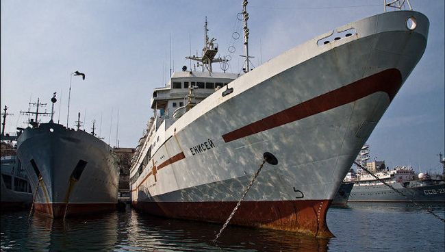 Российский Черноморский флот в Севастополе. Архив