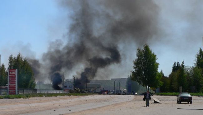 Пожар на АЗС в Костроме Пожар на АЗС в Костроме
