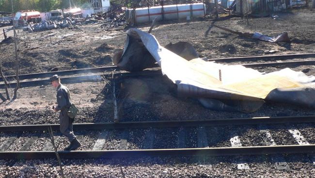 Последствия взрыва АЗС в Костроме Последствия взрыва АЗС в Костроме