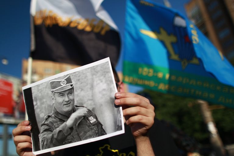 Акция протеста против ареста Ратко Младича прошла у посольства Сербии в Москве Акция протеста против ареста Ратко Младича прошла у посольства Сербии в Москве