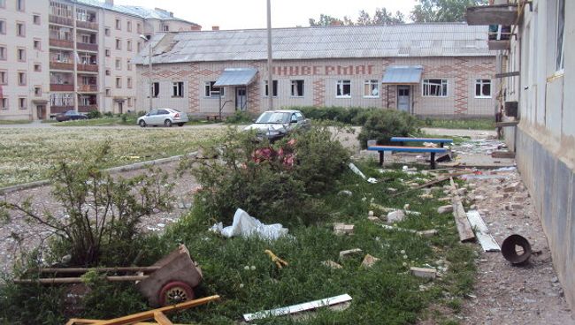 Последствия взрыва на 102-арсенале близ села Пугачево в Удмуртии
