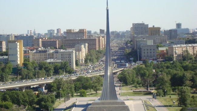 Москва с колеса обозрения на ВВЦ 