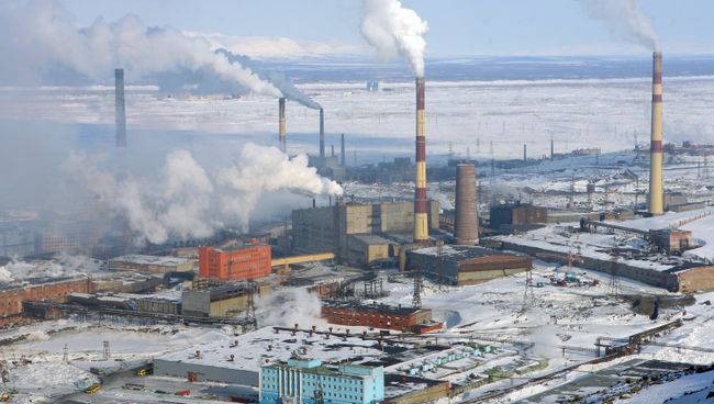 Никелевый завод в Норильске. Архив Никелевый завод в Норильске. Архив