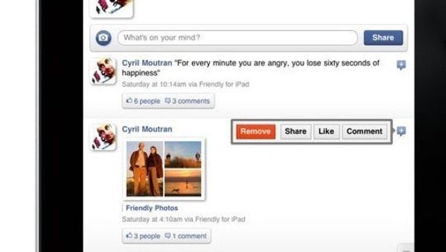 Приложение Friendly - Facebook для iPad