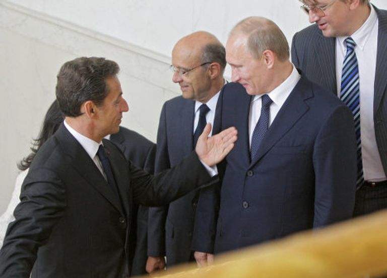 Премьер-министр РФ Владимир Путин встретился с президентом Франции Николя Саркози Премьер-министр РФ Владимир Путин встретился с президентом Франции Николя Саркози