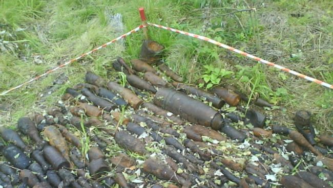 Боеприпасы ВОВ. Архивное фото