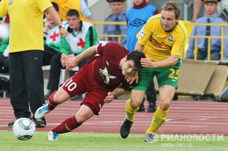 Игровой момент матча Рубин - Кубань Игровой момент матча Рубин - Кубань