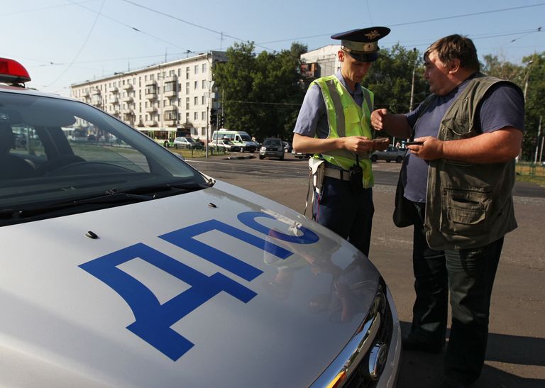 Работа ДПС ГИБДД Восточного административного округа города Москвы