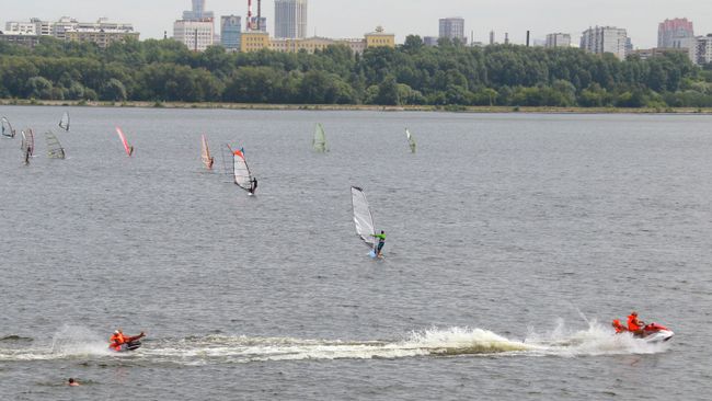 Москва-река в районе Строгино. Архив